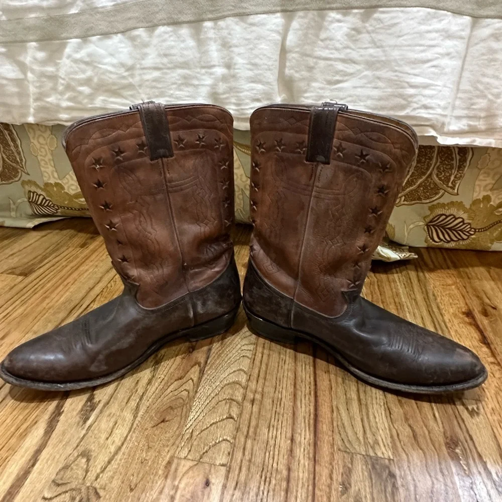 Frye Cowboy Boots - Stars and Stripes - 13D - Picture 3 of 4